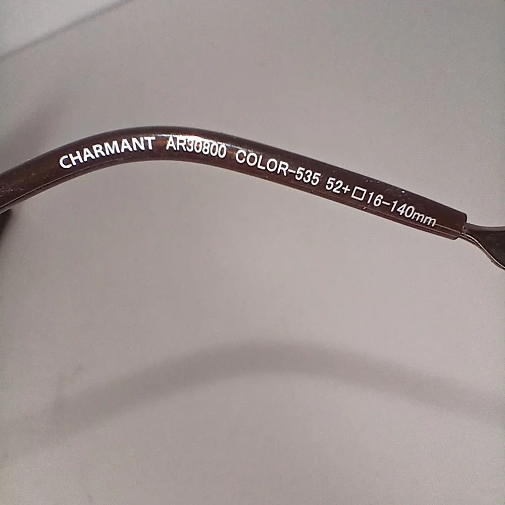 Aristar Charmant AR30800 Color 535 Brown Eyeglass Frames Only 52-16 140mm W/Case